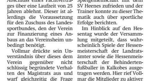 Jahreshauptversammlung (2019)